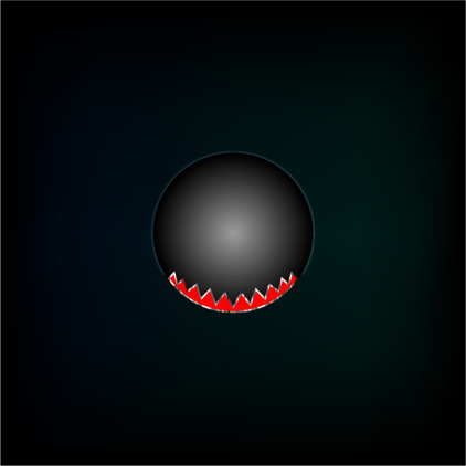Metal red teeth